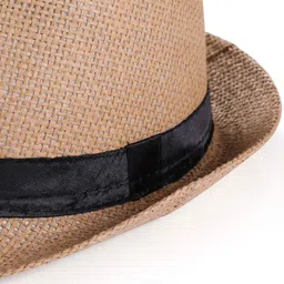 infispace Men's Jute Classic Fedora Summer Hat image 3