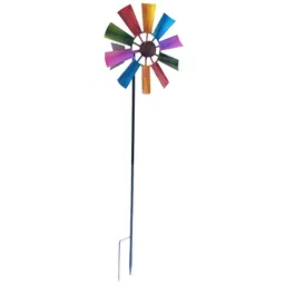 tog Metal Wind Spinner Garden Windmill Outdoor Yard Lawn Pinwheel Decor Multicolor Iron Weather Resistant image 4