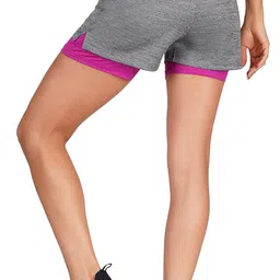 GYMIFIC Women 2 in 1 Shorts Yoga Running Shorts Fitness Workout Gym Sports Shorts with Pockets Double-Layer image 4