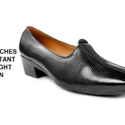 bxxy Men's 2 Inch Heel Height Increasing Traditional Wedding Punjabi Jutti, Nagra image 2