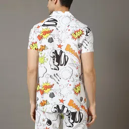 chandr fashion Co Ord Set for Men | Pyjama Set for Men | Beach Wear Summer Wear Short Pajama Set || Sleepwear Loungewear Shirt & Shorts Combo image 4