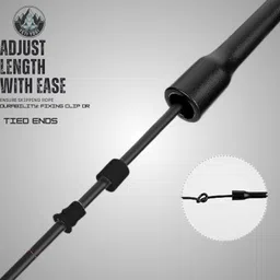 YETI YOGI Skipping Rope for Men and Women Jumping Rope With Adjustable Height Speed Skipping Rope for Kids, Women, Girls Rassi Jumping Men for Exercise, Gym, Sports Fitness - Black, Polyvinyl Chlorine image 3