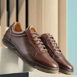 symbol premium Mens Smart Casual Lifestyle Leather Sneakers image 2