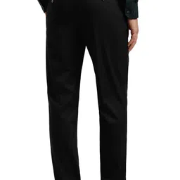 louis philippe Men's Slim Fit Solid Formal Trouser image 3