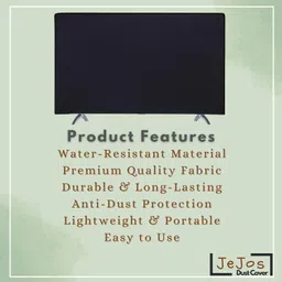 jejos JeJos® Dust Cover for Sony BRAVIA 2 Series (43 inches) TV K-43S20B | Water-Resistant, Durable, Anti-Dust TV Protector | Keeps Your Device as New Black image 5