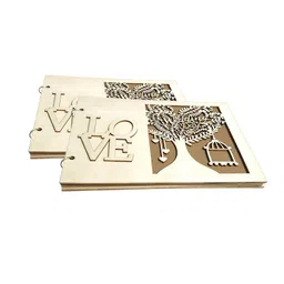 CALANDIS™ 2X Wedding Guest Book Mrs MR Photo Frame Handmade Ceremony Registry | Guest Books & Pens | Wedding Supplies image 3