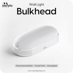 Murphy 10W LED Oval Shape Bulkhead Wall Lamp | IP66 Waterproof Outdoor Light for Gardens, Porches & Bathrooms | Warm White, Pack of 1 | 2-Year Warranty image 2