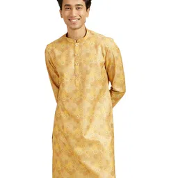 diwas by manyavar Men's Cotton Blend Printed Kurta (1pc) image 1