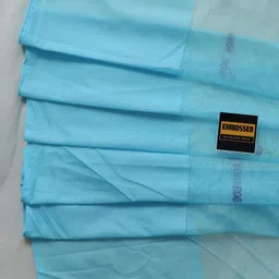 Embossed Floral Printed Mosquito Net For King Size Bed| Double Bed Mosquito Net| King-Size Premium Machardani I Strong And Durable Size-7X8Ft., Blue image 4