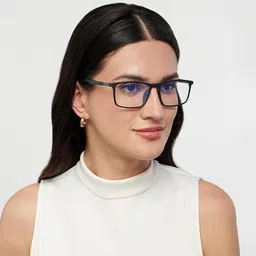 LENSKART BLU | Zero Power Bluecut & Antiglare Computer Eyeglasses | Full Rim Rectangle | For Men and Women | Large | LB E14255 image 4