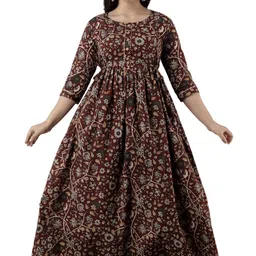 murli kurti Women's Pure Cotton Printed Maternity Gown Maternity wear Feeding Gown A-line Maternity Feeding Dress Maternity Kurti Gown for Women image 1