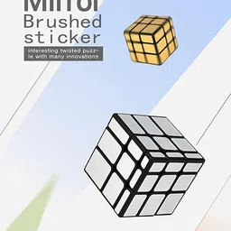 D ETERNAL Moyu Mofang Jiaoshi Silver Mirror Cube 3X3 High Speed Cube, Kid image 4