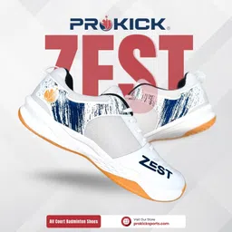 prokick Zest Non Marking Badminton Shoes Lightweight, Durable & Flexible Badminton Shoes Also Perfect for Squash, Table Tennis, Volleyball, Basketball, Pickleball & Indoor Sports image 5
