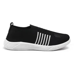 pahnava Women's Slip-on Knit Walking Shoes | Breathable Lightweight Sneakers with PVC Sole | Comfortable Casual Shoes for Walking, Gym, Travel, Outdoor Use image 3