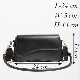 santorini Solid Box Crossbody sling bag for women | Ladies sling bag with Detachbale Shoulder & Crossbody Strap | Stylish sling bags for women image 2