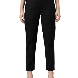 go colors Women's Regular Cotton Trousers image 1