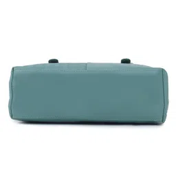 ZODIF Womens Cute Stylish Hand/Sling Leather Handbag, Shoulder Bag with Chevron Pattern, Gold Metal Accents, Detachable Strap image 4