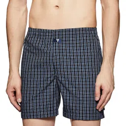 van heusen Men's Cotton Regular Fit Checkered Boxers (Color & Print May Vary) image 2