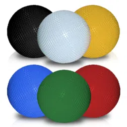 Synco Croquet Ball Set Of 6, Colored Diamond Croquet Balls Bocce For Lawn Backyard, Six Player Croquet Game Ball Set image 1