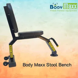 Body Maxx Heavy Duty Utility Stool Weight Bench With Moveable Wheels For Home Gym And Commercial Use image 5