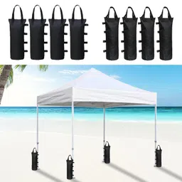 CALANDIS™ 4x Canopy Weights Heavy Duty Sand Bags for Umbrella Pergolas Patio Furniture Single Handle | Awnings & Canopies | Garden Structures & Shade | Yard, Garden & Outdoor Living image 2