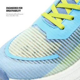 BoldFit Running Shoes for Men Sports Shoes for Man Anti Slip Sports Shoes for Men with Soft Sole Extra Grip Men Shoes for Running, Jogging Regular Gym Shoes for Men, Boys Mens Shoes Blue-Neon UK 8 image 5