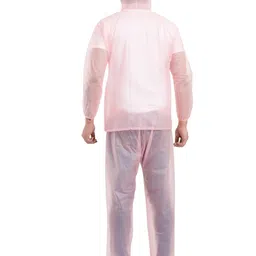 sindon Protective Raincoat with Hood, Disposable, Breathable, Size Free_12237-2 (L,Darkpink) image 2