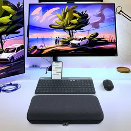 Geekria Keyboard Hard Shell Protective Travel Case, Compatible with Logitech MK470 Slim Wireless Keyboard and Mouse Combo, Logitech MK470, Logitech K585, Logitech K580 (Dark Gray) image 5