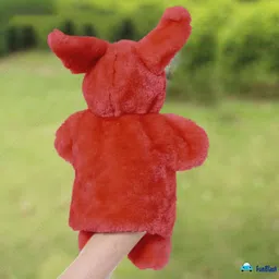 FunBlast Hand Puppets for Kids – Cute Bunny Hand Puppet for Children, Story Telling Puppet for Kids, Hand Puppet Toy, Soft Hand Puppets for Kids, Fun Play Learning Toys for Kids (Red) image 5