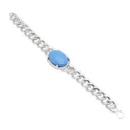 jdx Silver plated Salman Khan Turquoise Stone Bracelet for Men image 2