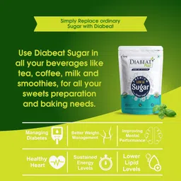 OVERRA HERBALS Diabeat Plus Diabetic Friendly Herbal Cane Sugar Free From Chemical Natural Substitute Without Side Effects Very Safe, Low Glycemic Index (Gi) 500 G Zipper Lock Pouch (Pack Of 3) image 4