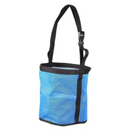 SECRET DESIRE Creations Horse Feed Bag Mesh Breathable Reinforced Bottom Hay Bag for Hanging Outdoor Blue image 1