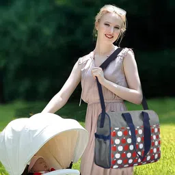 vparents Dimpy Dimpy Multipurpose Diaper Bag Cum Mother Bag Purple image 3