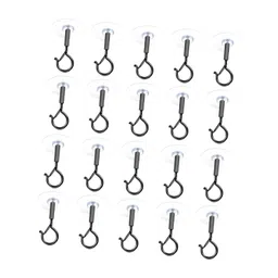 THE STYLE SUTRA 20 Pieces Adhesive Hanging Ceiling Hooks for Bags Wind Chimes Mobile Curtain Black image 2