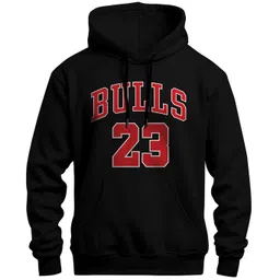 peppyzone (S to 5XL Stylish Bull Printed Cotton Hooded Sweatshirt for Men Winter Wear image 1