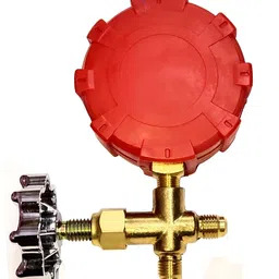 Mass Pro Analog Pressure Gauge Unique Single 500 Psi (35 bar) Meter Manifold Pressure Gauge Air Conditioner Refrigerant Gas Gauge 410 / R22 / R12 / R134 Refrigerant Filling Device Refrigeration Tool image 2