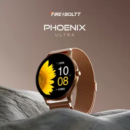 Fire-Boltt Phoenix Ultra Luxury Stainless Steel, Bluetooth Calling Smart Watch, AI Voice Assistant, Metal Body with 120+ Sports Modes, SpO2, Heart Rate Monitoring (Gold) image 2