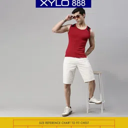lux cozi Men's Cotton Regular Fit Vest image 5