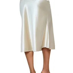 janak 'n' masaaya A-Line Satin Skirt, Mid Length image 2