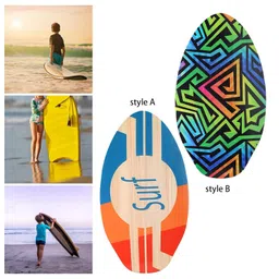 Merishopp Skimboard for Kids Boys and Girls Portable Lightweight Play Water Surf Board Style A image 4