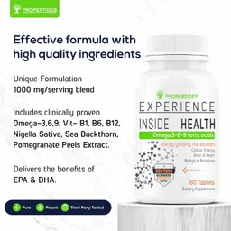 Propeptides Omega-3 Vegetarian Capsules Supplement-60 image 5