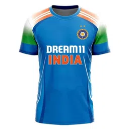 Indian ODI Cricket Jersey 2025 (V18 Back Printed) for Men and Kids image 2