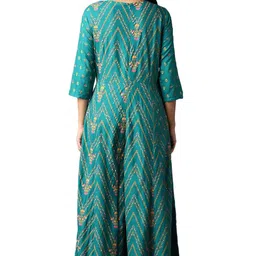 w for woman Womens Angrakha Jumpsuit in Round Neck image 2