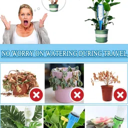 ramoni 24PCS Plant Water Dropper, Automatic Water Dripper for Plants, Drip Irrigation Kit, Plant Self Watering Spikes Devices with Slow-Release Control, Self Watering Device for Plant Home Garden image 3