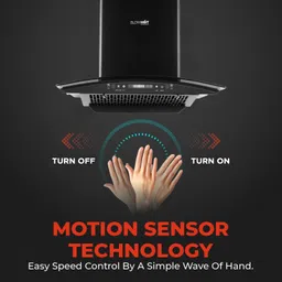 BLOWHOT 60 cm 1200 m3/h Airflow Filterless Kitchen Chimney Autoclean Motion Sensor Chimney with Installation Kit Curved Glass Design Metal Blower, 10 Year Motor Warranty by Blowhot (Acura S BAC) image 3