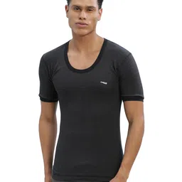 dollar Ultra Thermal Round Neck Half Sleeve Top for Men Black image 1