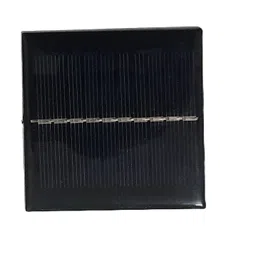 generic Mini Solar Panel, 70x70mm, 5V Polycrystalline Silicon Cell, Black image 1