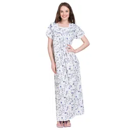 redglo Women's Cotton Nighty Night Gown Multicolore/Cotton Nighty for Pregnant Ladies/Women Night Gowns for Day Wear/Night Wear (Multicolour)(Available Sizes XL & XXL) image 2