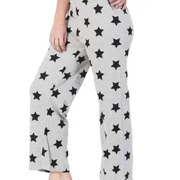 fflirtygo Women's Cotton Pink Color Printed Pyjama/Lounge Pants/Stylish Night Dress for Women… image 5