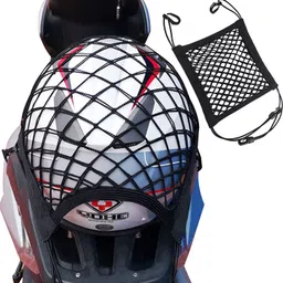 Careflection Motorcycle Cargo Net - Luggage Strap Rack Expansion Organizer Net for Cargo Helmet Net - Suitable for Motorcycle Bike Trailer image 1